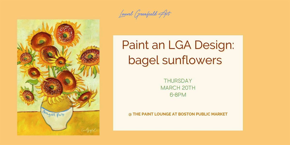 Paint & Sip: Bagel Sunflowers