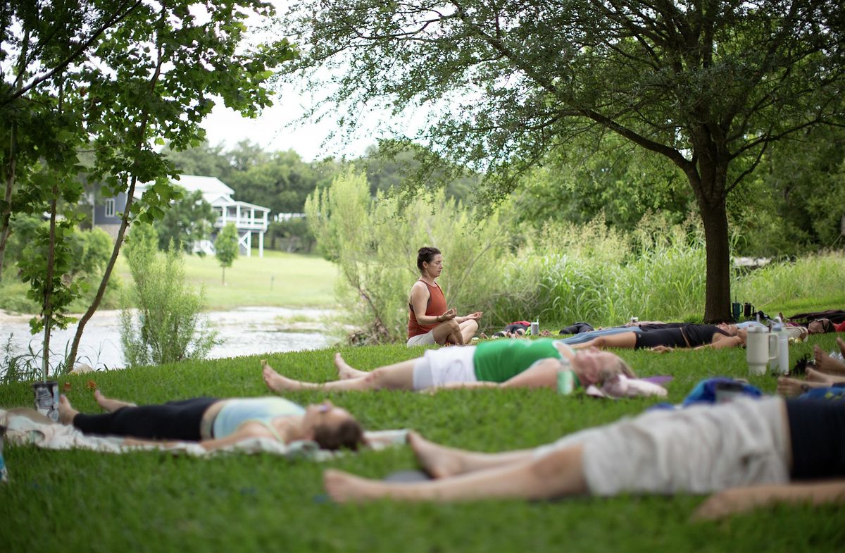 Yoga on the Lawn at Alexander\u2019s \u2013 A gentle morning by the creek