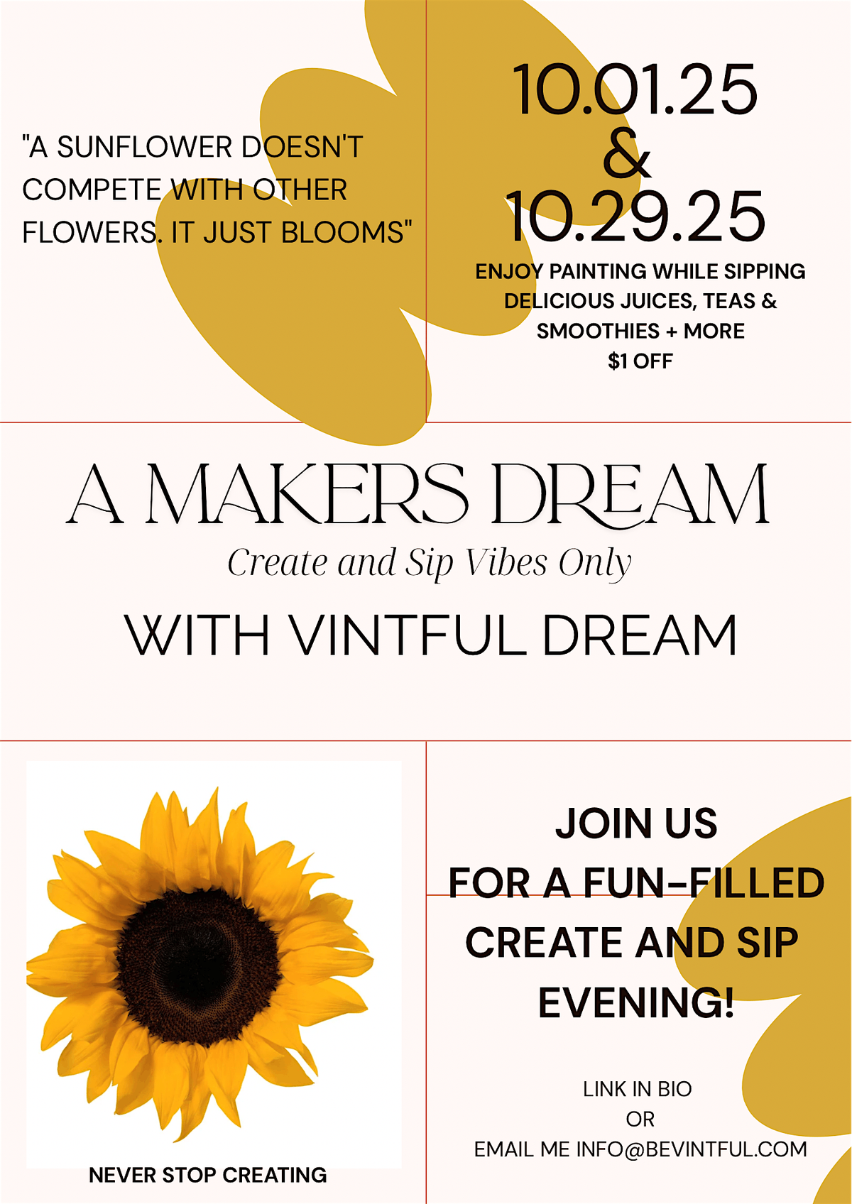 A Makers Dream- Create and Sip