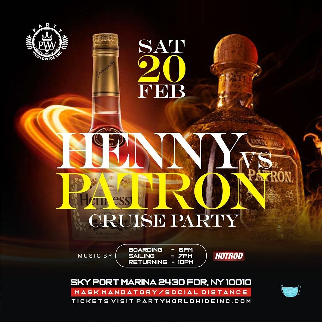 HENNY VS PATRON YACHT PARTY CRUISE NEW YORK CITY SOCIAL DISTANCE EDITION