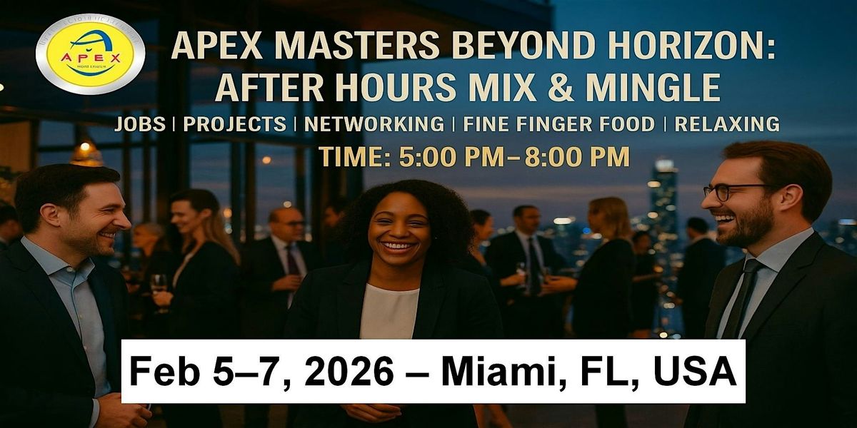 Apex Meet-ups Cooperation \u2022 Jobs \u2022 Networking in Miami, FL, USA