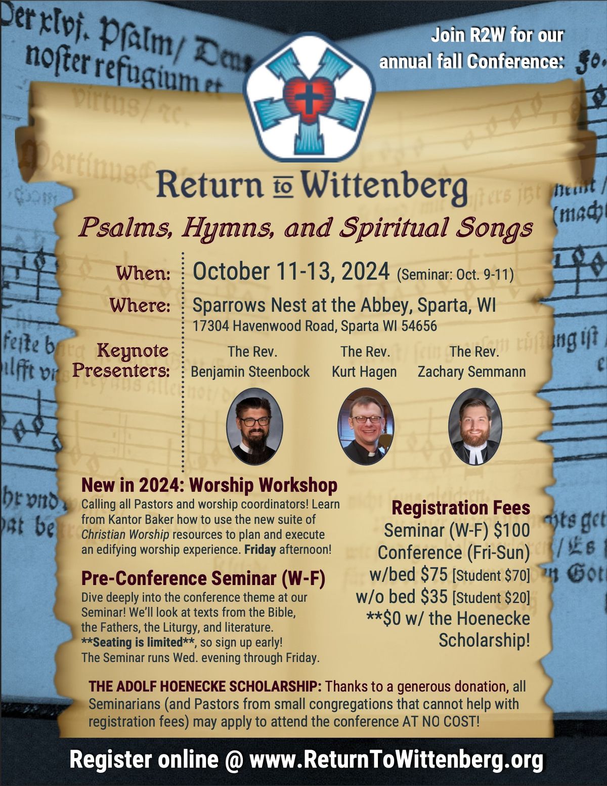 R2W 2024 Conference: Psalms, Hymns & Spiritual Songs