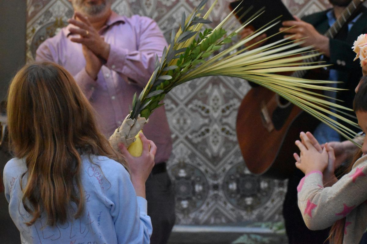 Sukkot Party in the Sukkah