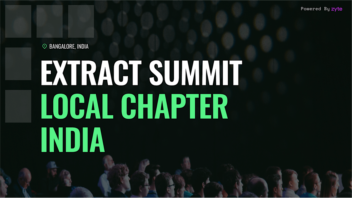 Extract Summit Local-Chapter India