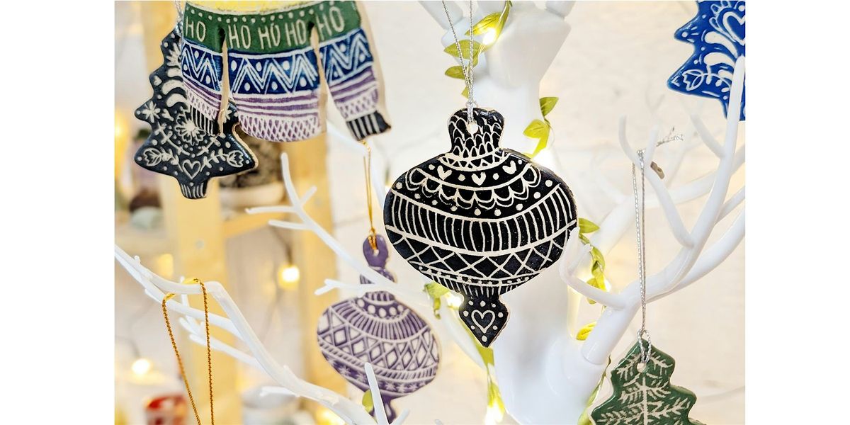 Sgraffito Christmas Decorations - Pottery Class