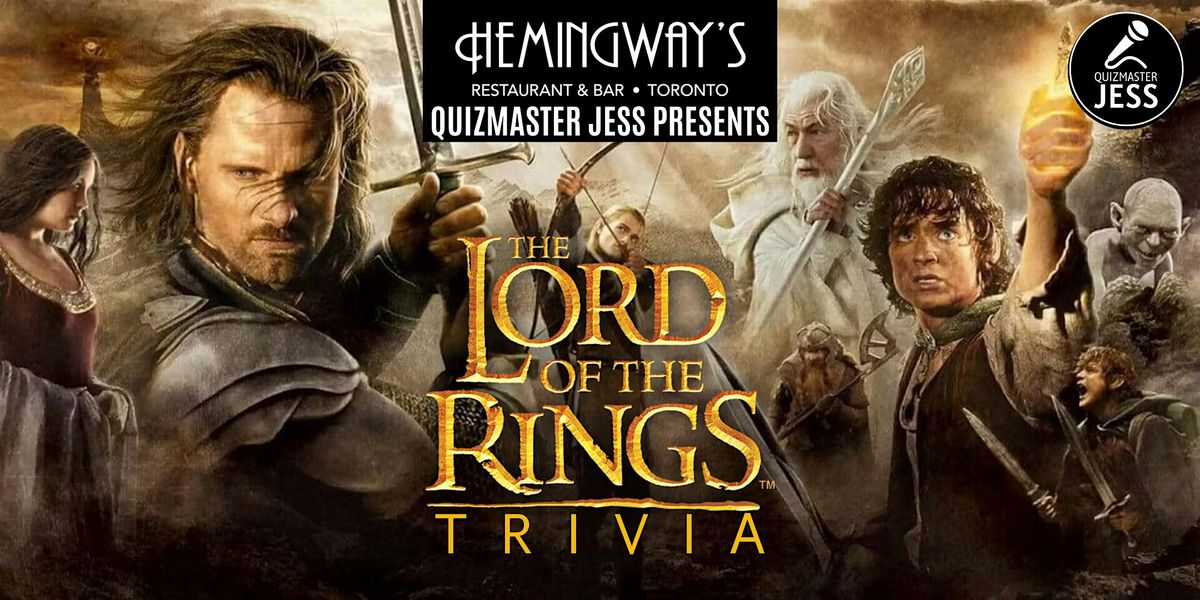 Lord of the Rings Movie Trilogy Trivia 5.3 (third night)