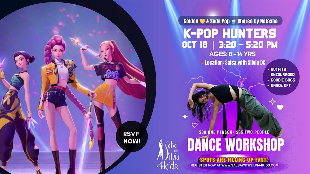 K-POP DANCE WORKSHOP FOR KIDS (Ages 8\u201314)