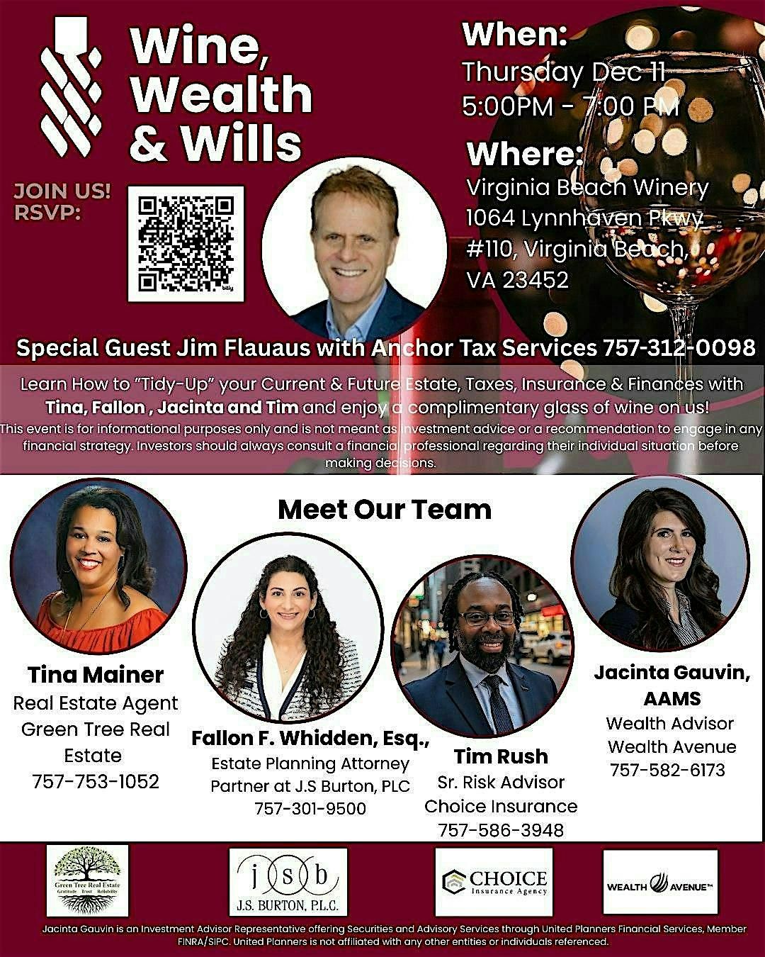 Wine, Wealth & Wills December 2025