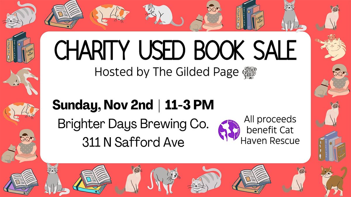 Charity Used Book Sale at Brighter Days