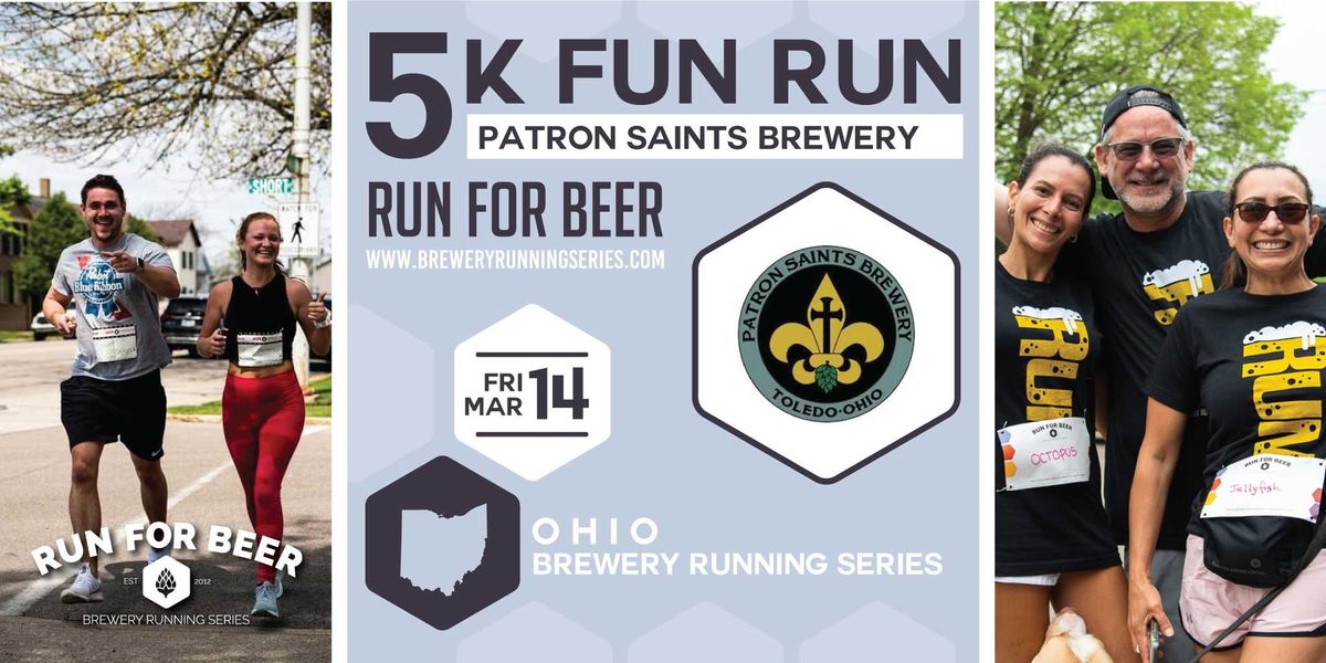 5K Beer Run x Patron Saints Brewery | 2025 Ohio Brewery Running Series