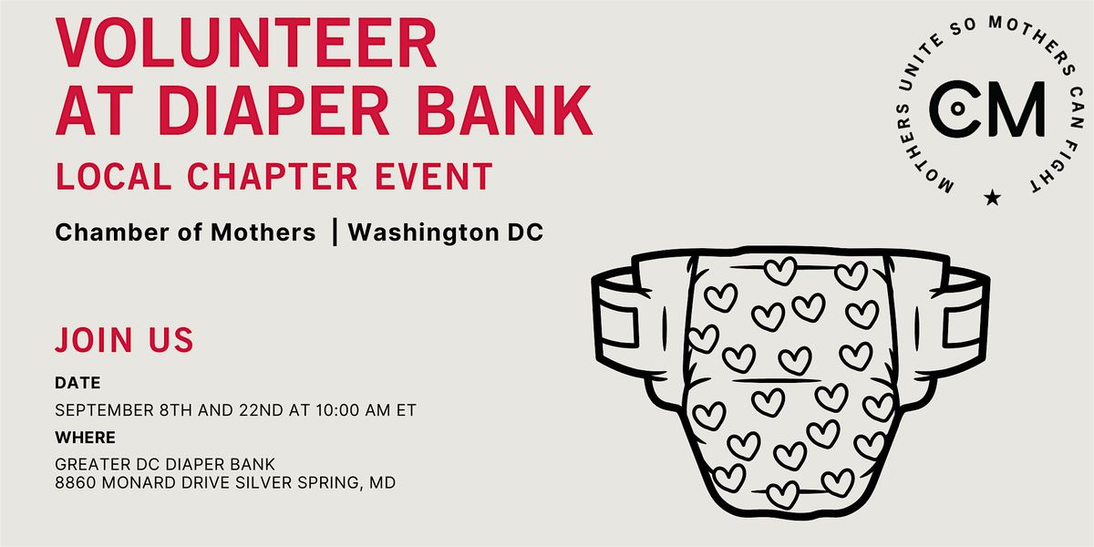 WASHINGTON DC - CoM Local Chapter Volunteer Event at the DC Diaper Bank