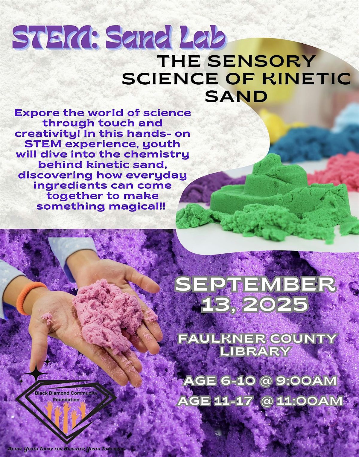 STEM: Sand Lab -The Sensory Science of Kinetic Sand Ages 11-17