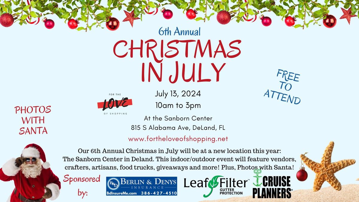 6th Annual Christmas in July Craft & Vendor Market
