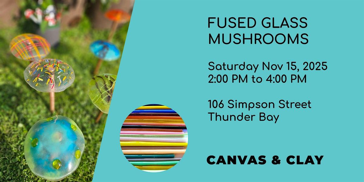 Fused Glass Mushrooms