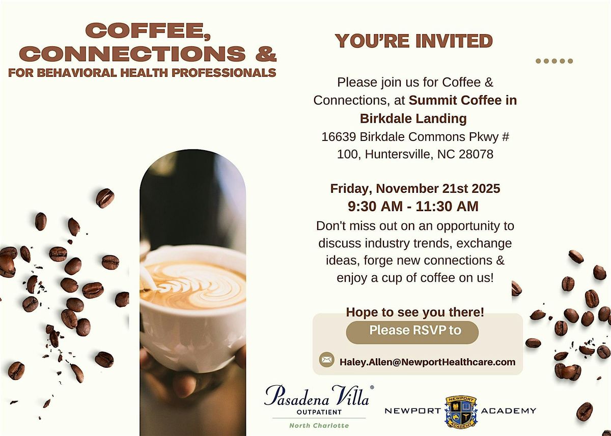 Coffee & Connections for Behavioral Health Professionals