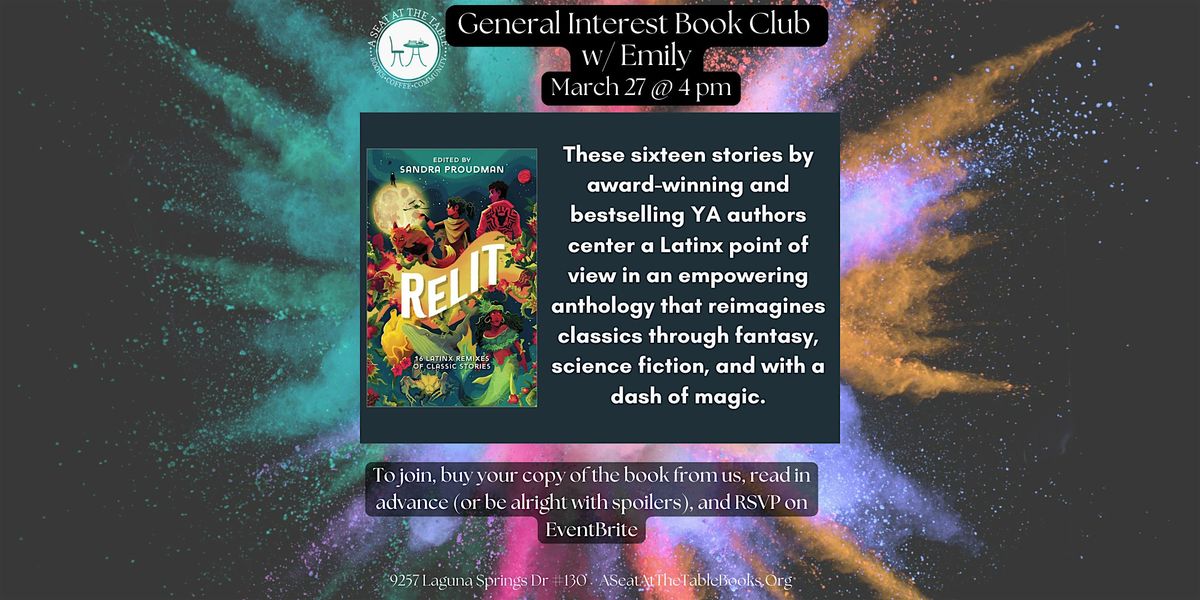 General Interest Book Club w\/ Emily: Relit