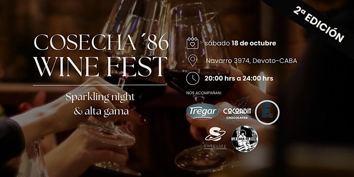 Feria de vinos cosecha 86 2da edici\u00f3n