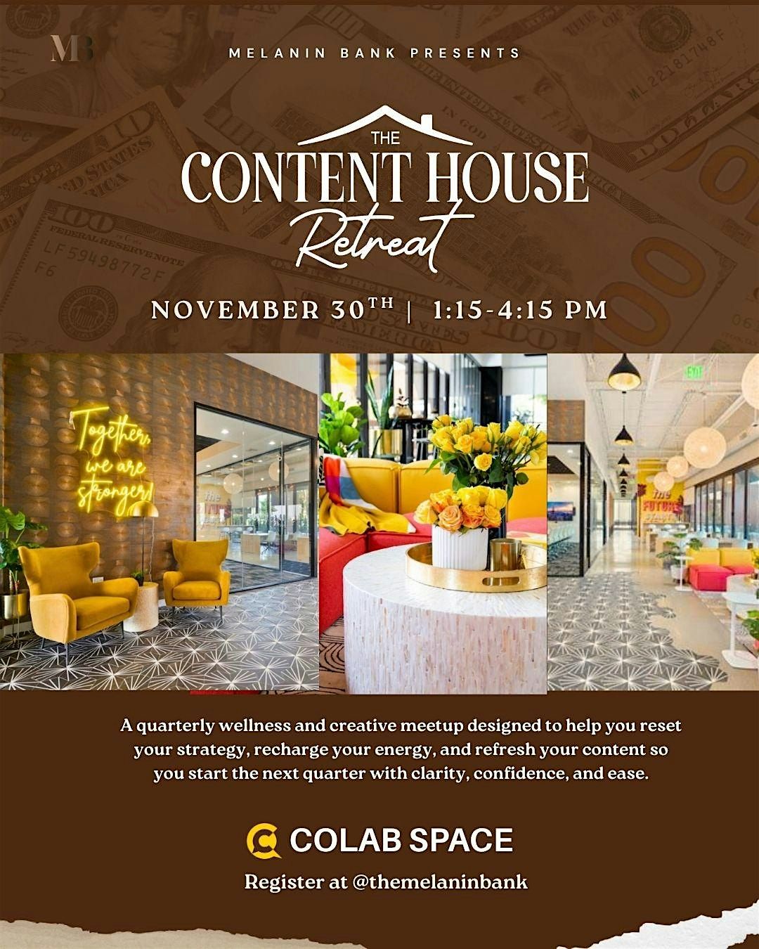 The Content House Retreat: Quarterly Reset for Dreamers & Entrepreneurs