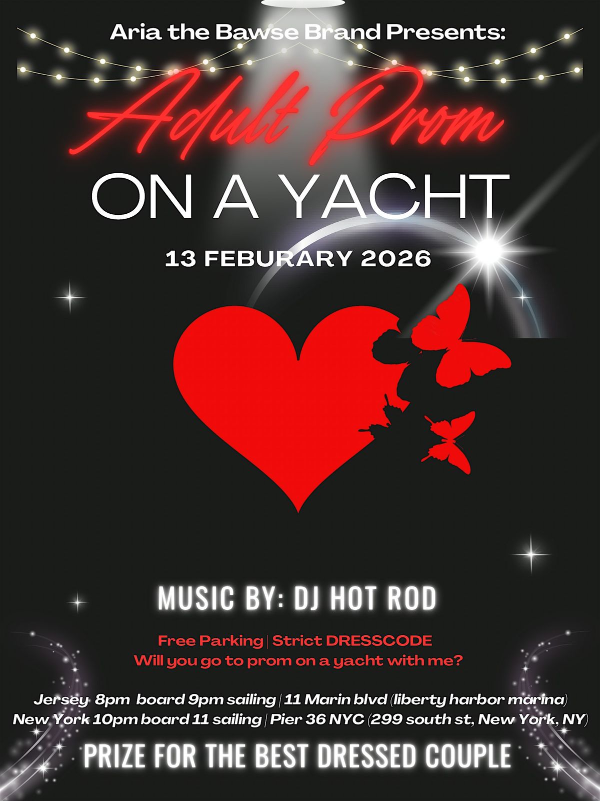 Adult Prom On A Yacht