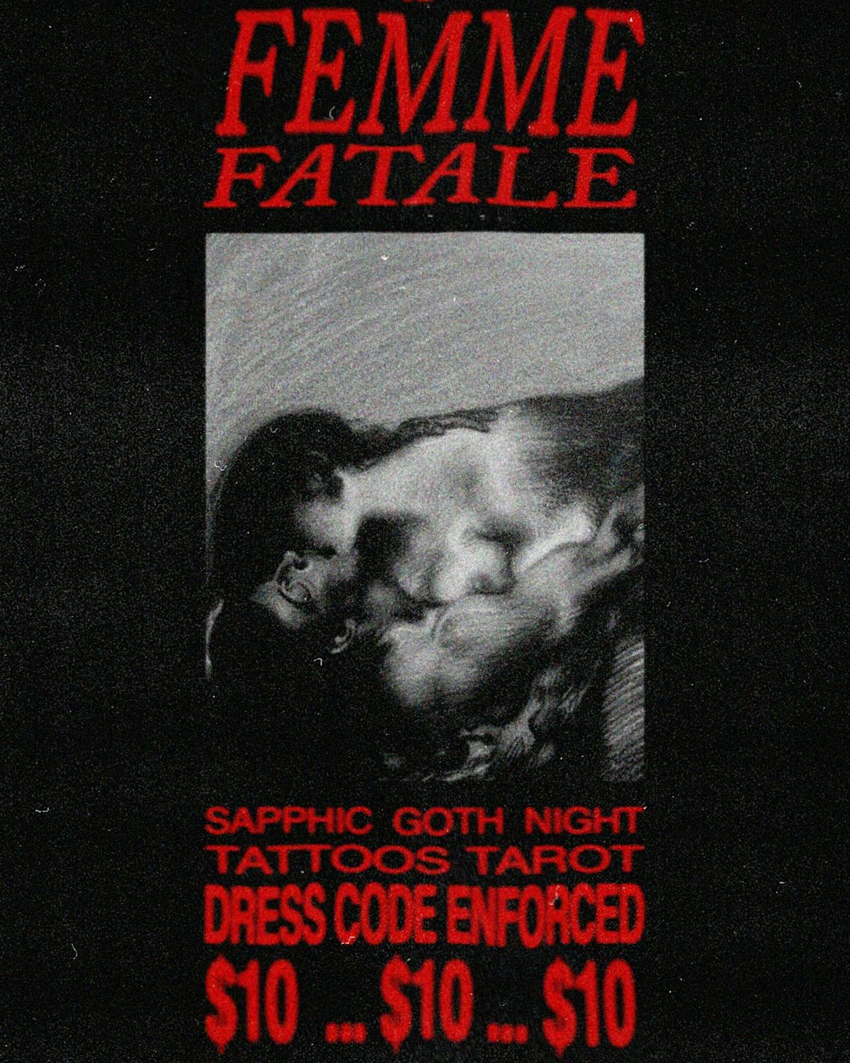 FEMME FATALE: Sapphic Goth Night - MASKED EDITION