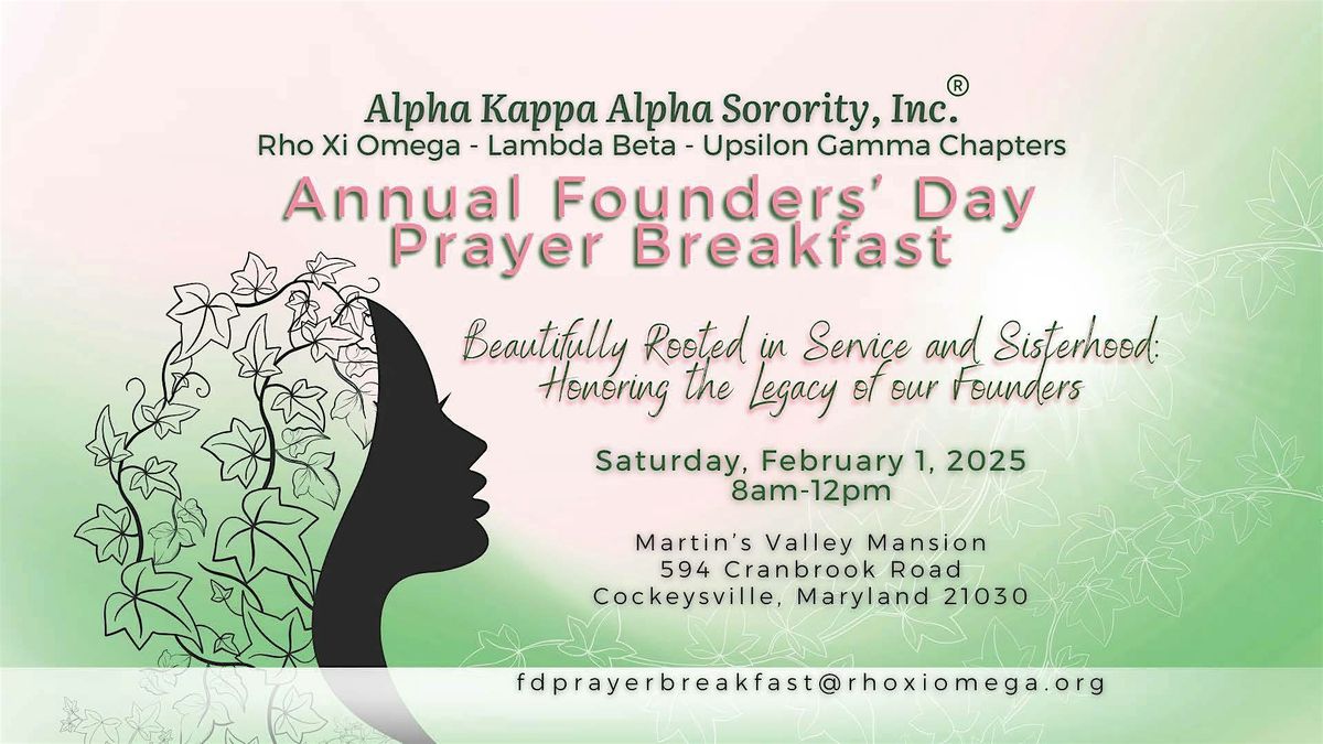 AKA-RXO 2025 Founders' Day Prayer Breakfast