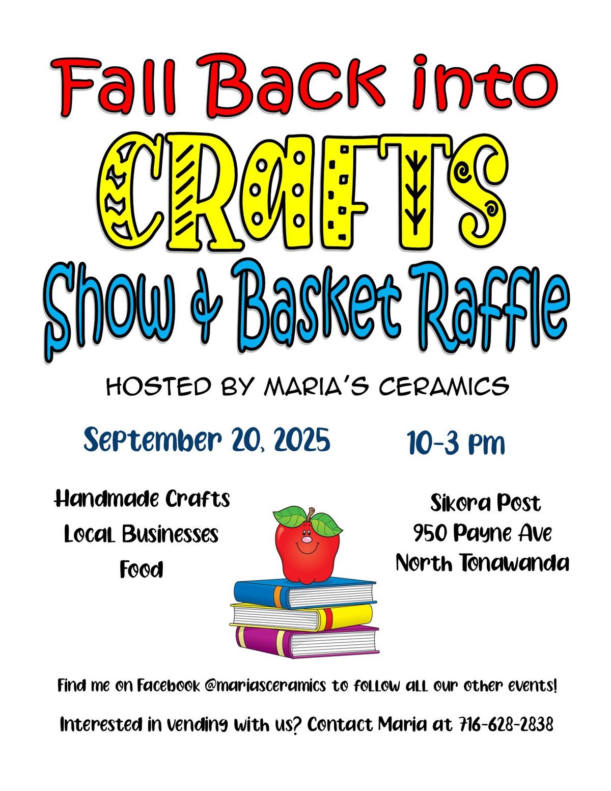 Fall Back into Crafts Vendor Event & Basket Raffle