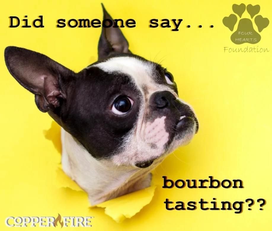 \ud83d\udd25\ud83d\udc3e Four Hearts \u201cAround the World\u201d Bourbon Tasting at Copper Fire! \ud83d\udd25 \ud83d\udc3e