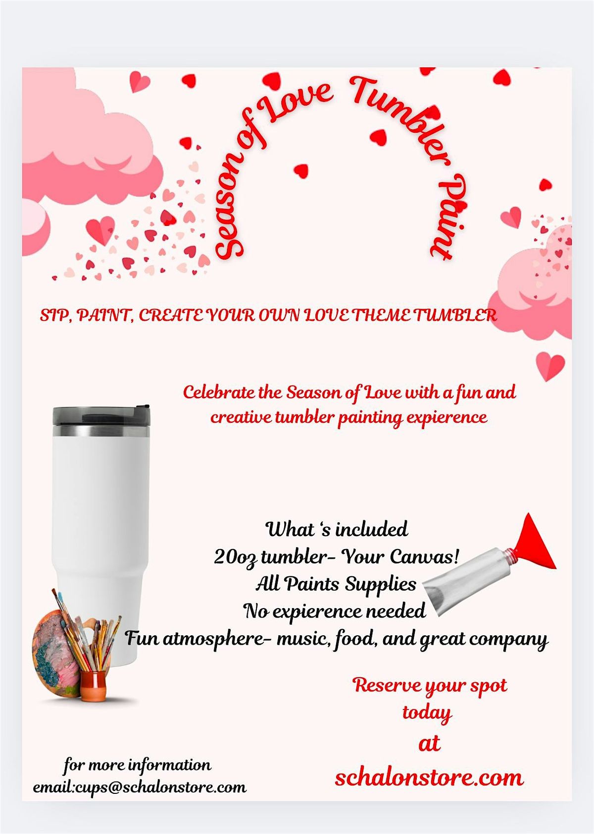 Season of Love Tumbler Paint