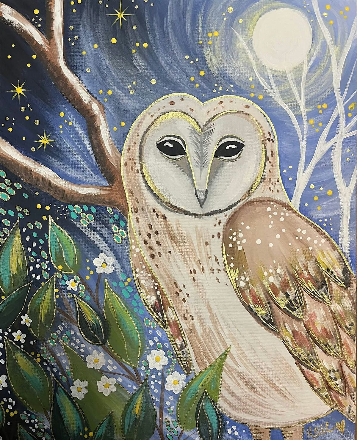 Paint Night for Adults_Winchester Legion, Winchester ON_WISTFUL OWL