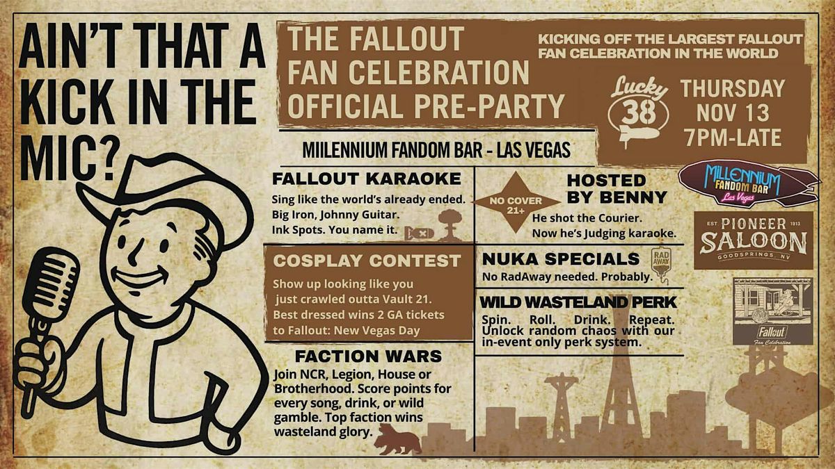 FALLOUT Fan Celebration OFFICIAL Pre-Party!!