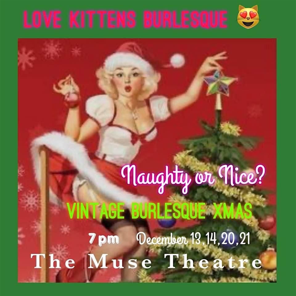 Naughty or Nice Vintage Burlesque Xmas