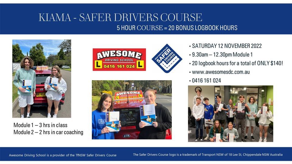 Kiama Safer Drivers Course, Nova Kiama, Wollongong, 12 November 2022