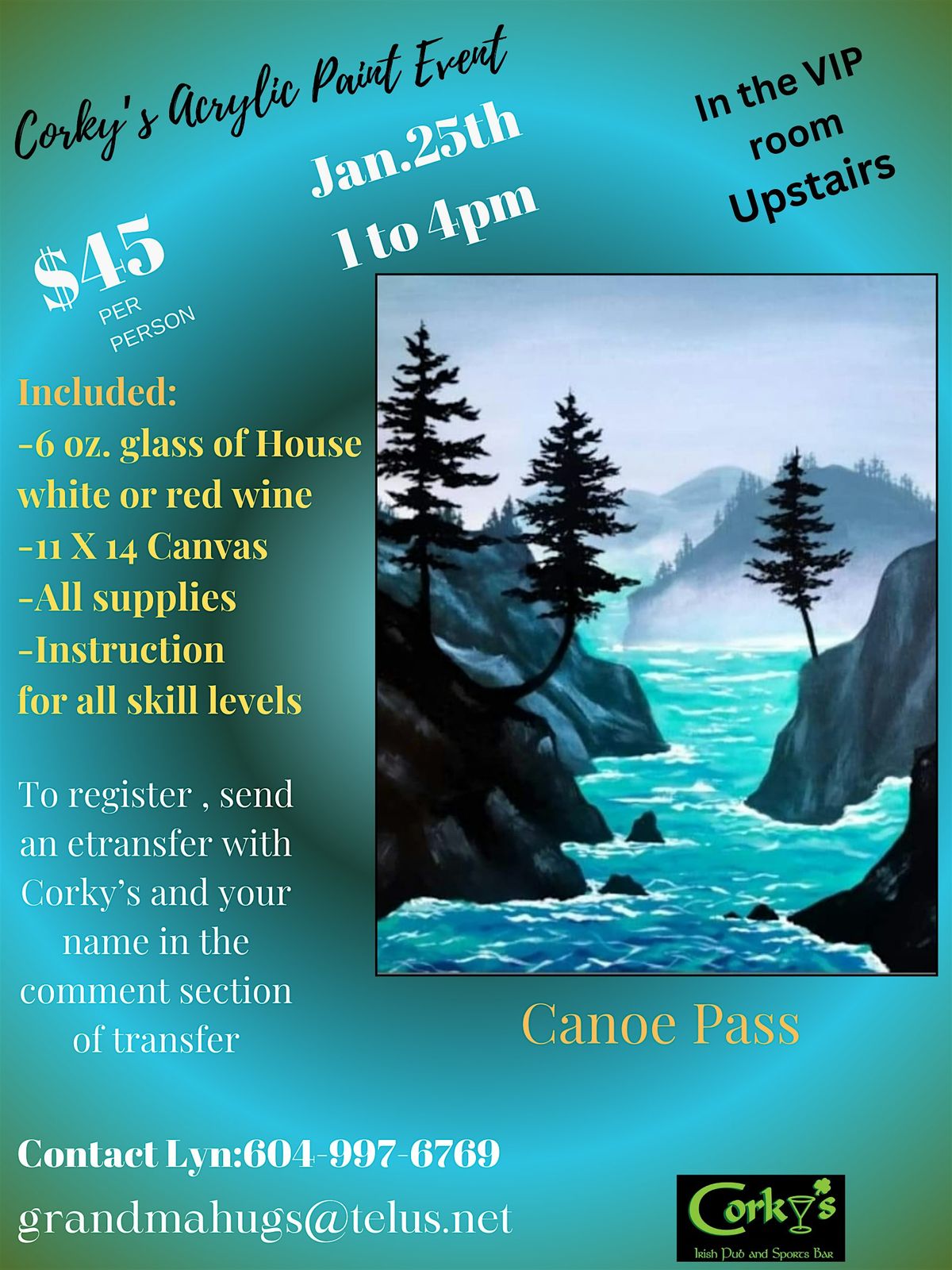 Canoe Pass Acrylic Paint Event