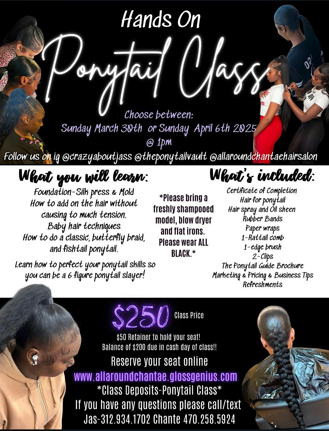 Hands on Ponytail Class