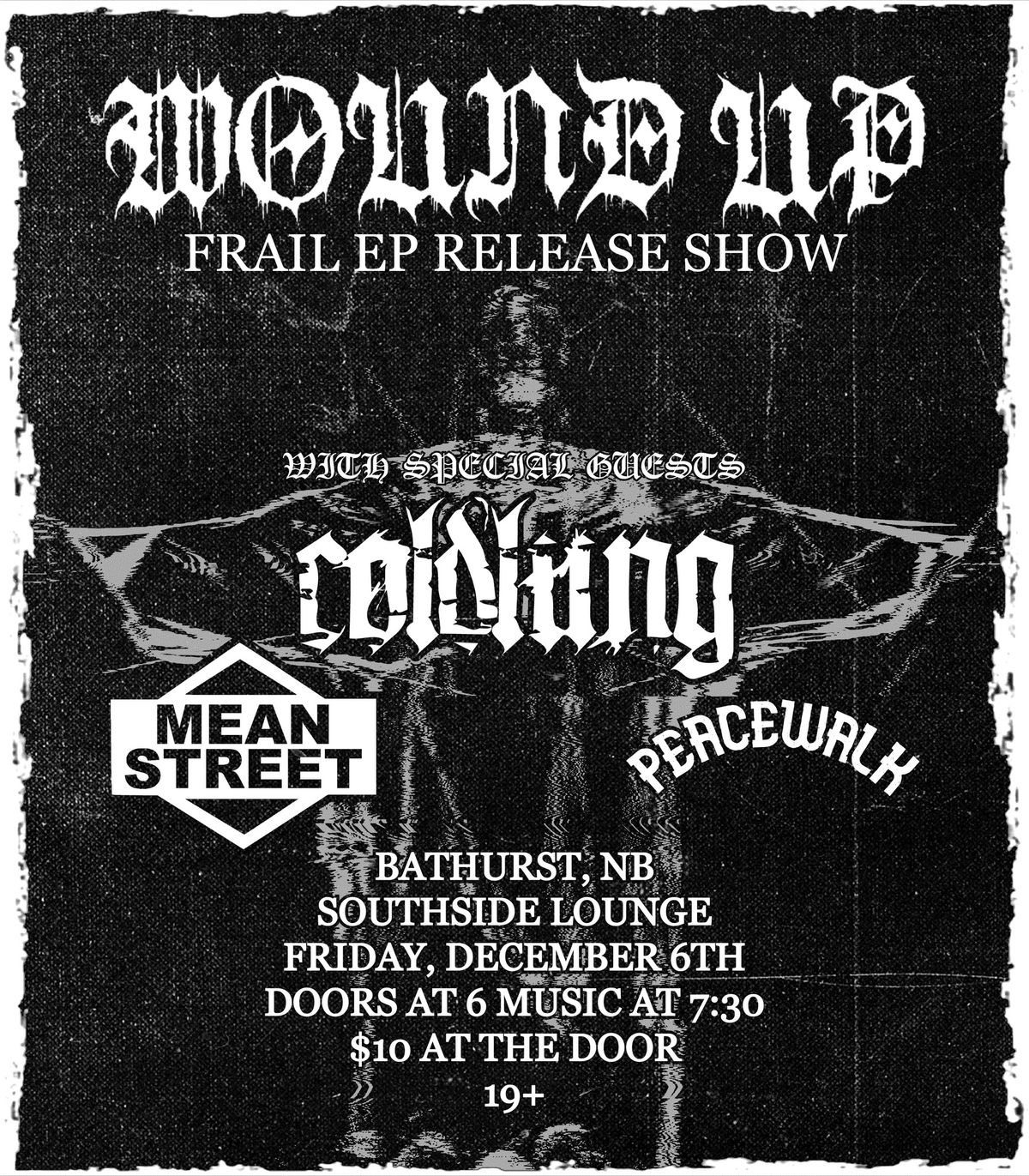 WOUND UP EP RELEASE SHOW W\/COLDLUNG, MEAN STREET AND PEACEWALK