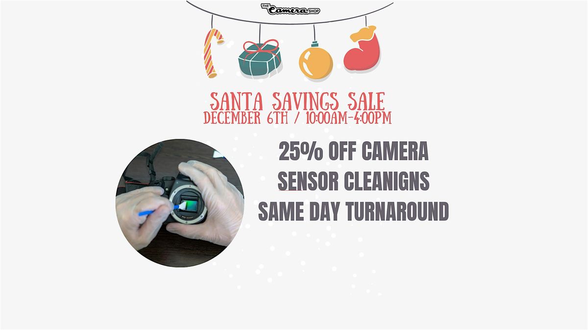 25% OFF CAMERA SENSOR CLEANINGS!