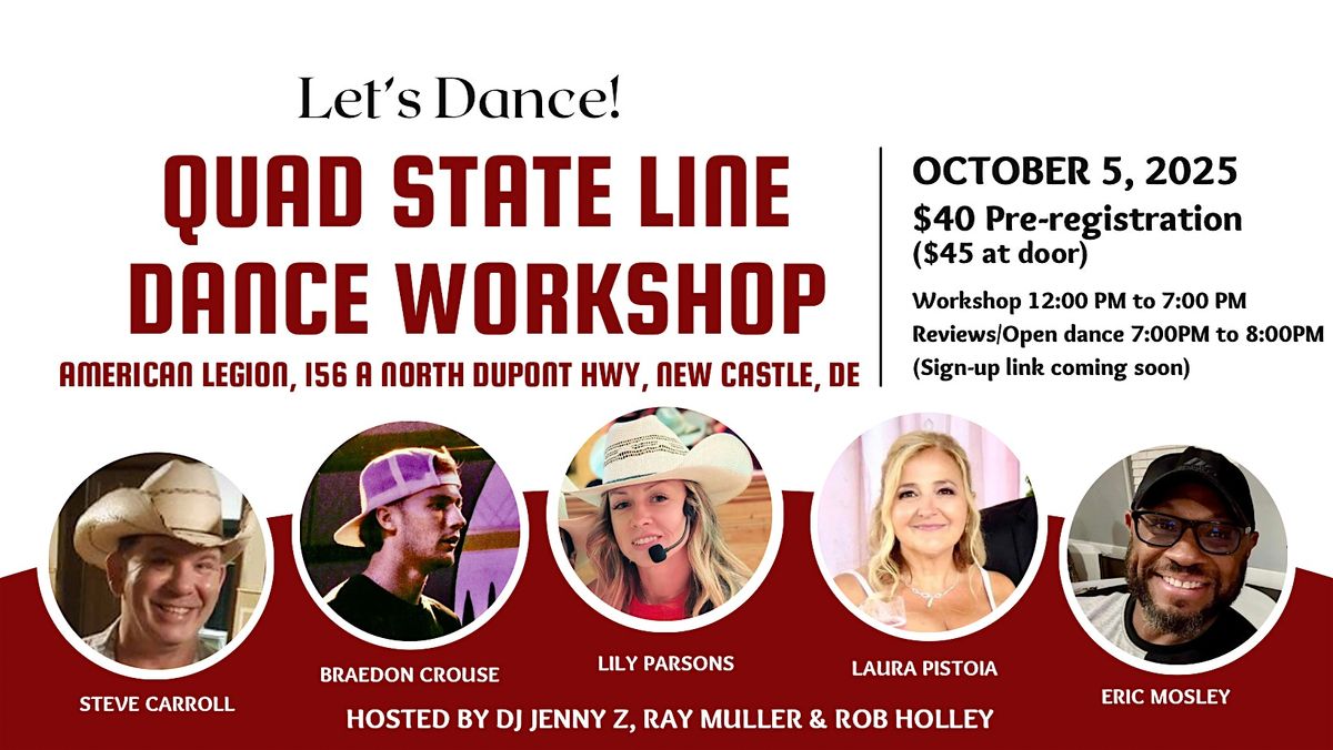 Quad State Line Dance Workshop hosted by Rob Holley, Ray Muller &DJ Jenny Z