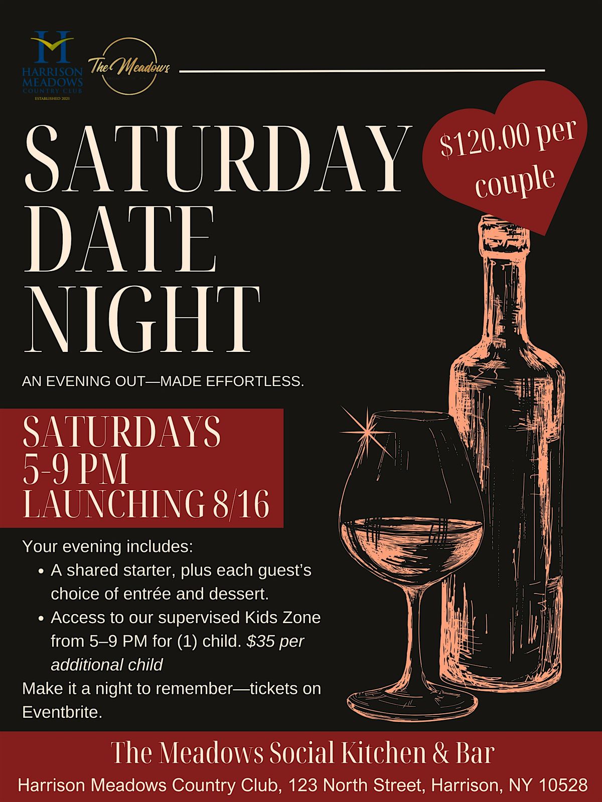 Harrison Meadows Country Club - Saturday Date Night