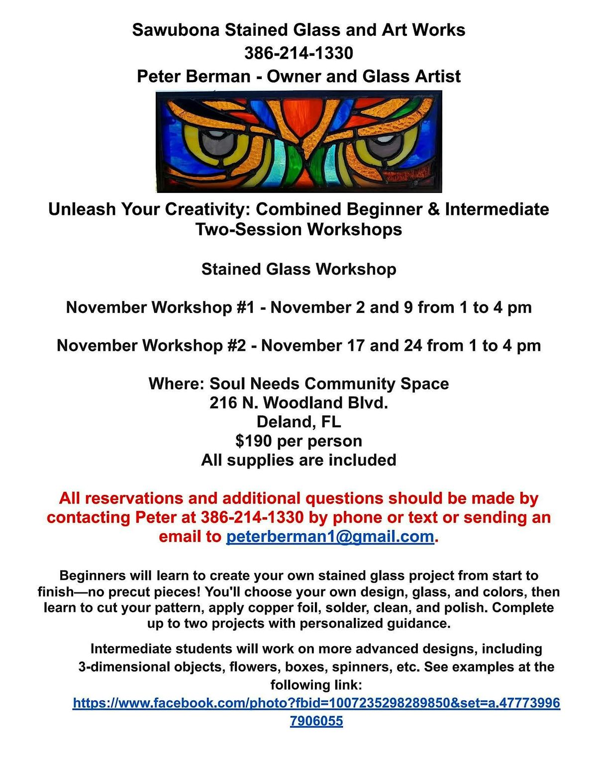 Stained Glass Workshop