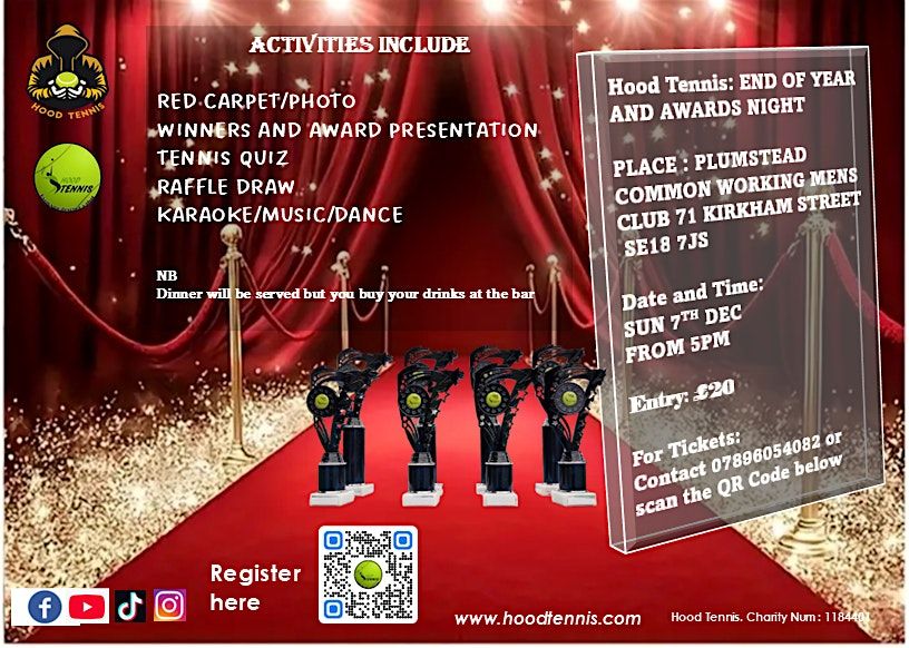 HOOD TENNIS END OF YEAR AND AWARD NIGHT