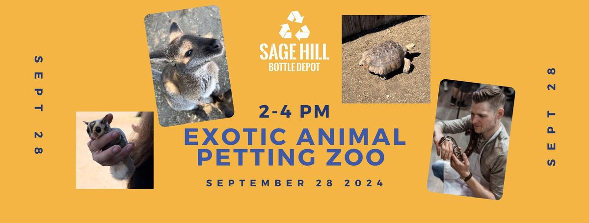 Sage Hill Bottle Depot: Kangaroo Petting Zoo Back-To-School Event