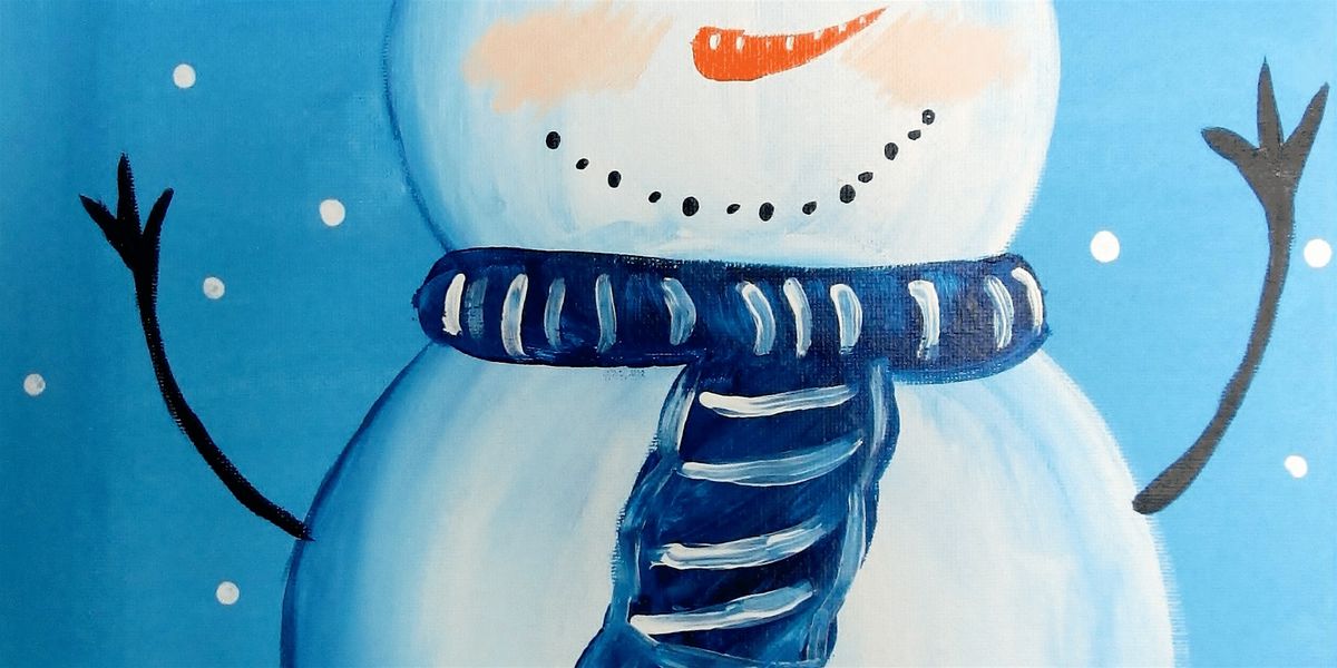 Mass Ave Paint Night \u2013 Blue Snowman - Paint and Sip by Classpop!\u2122