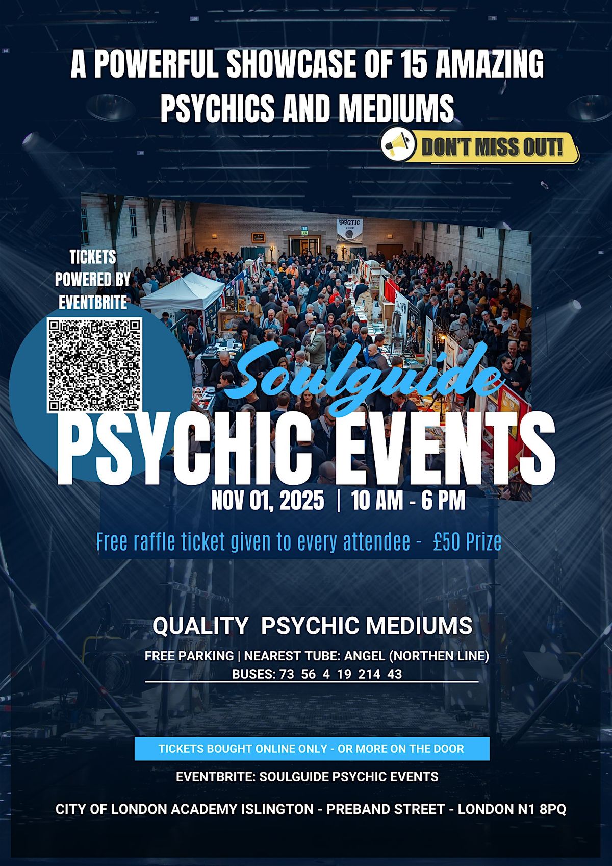 Soulguide Psychic Events in ANGEL London