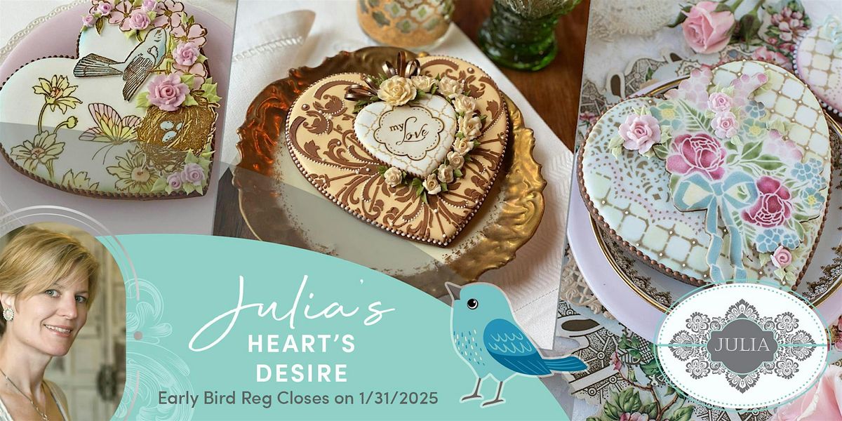 "Heart's Desire" Cookie Decorating Class with Julia M. Usher