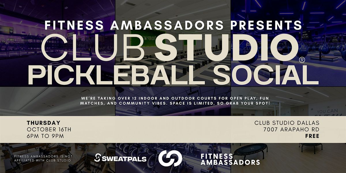 Club Studio Pickleball Social