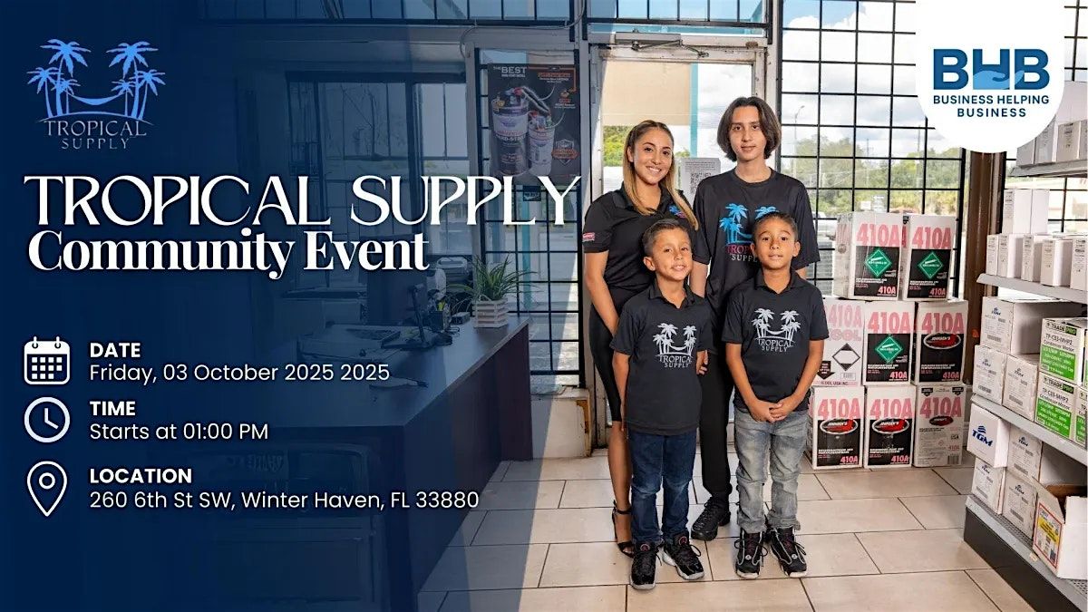 Networking Event at Tropical Supply