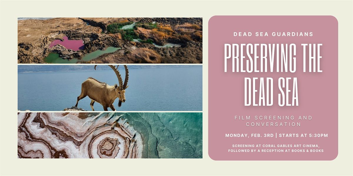 Preserving the Dead Sea: Film Screening and Conversation