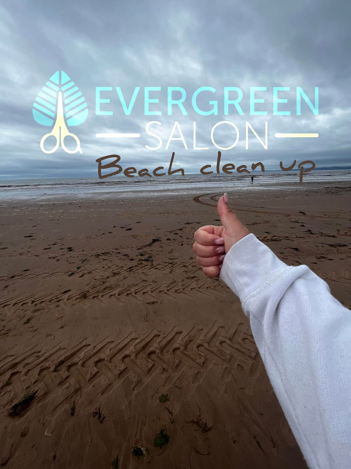 Evergreen Salon Beach Clean Up