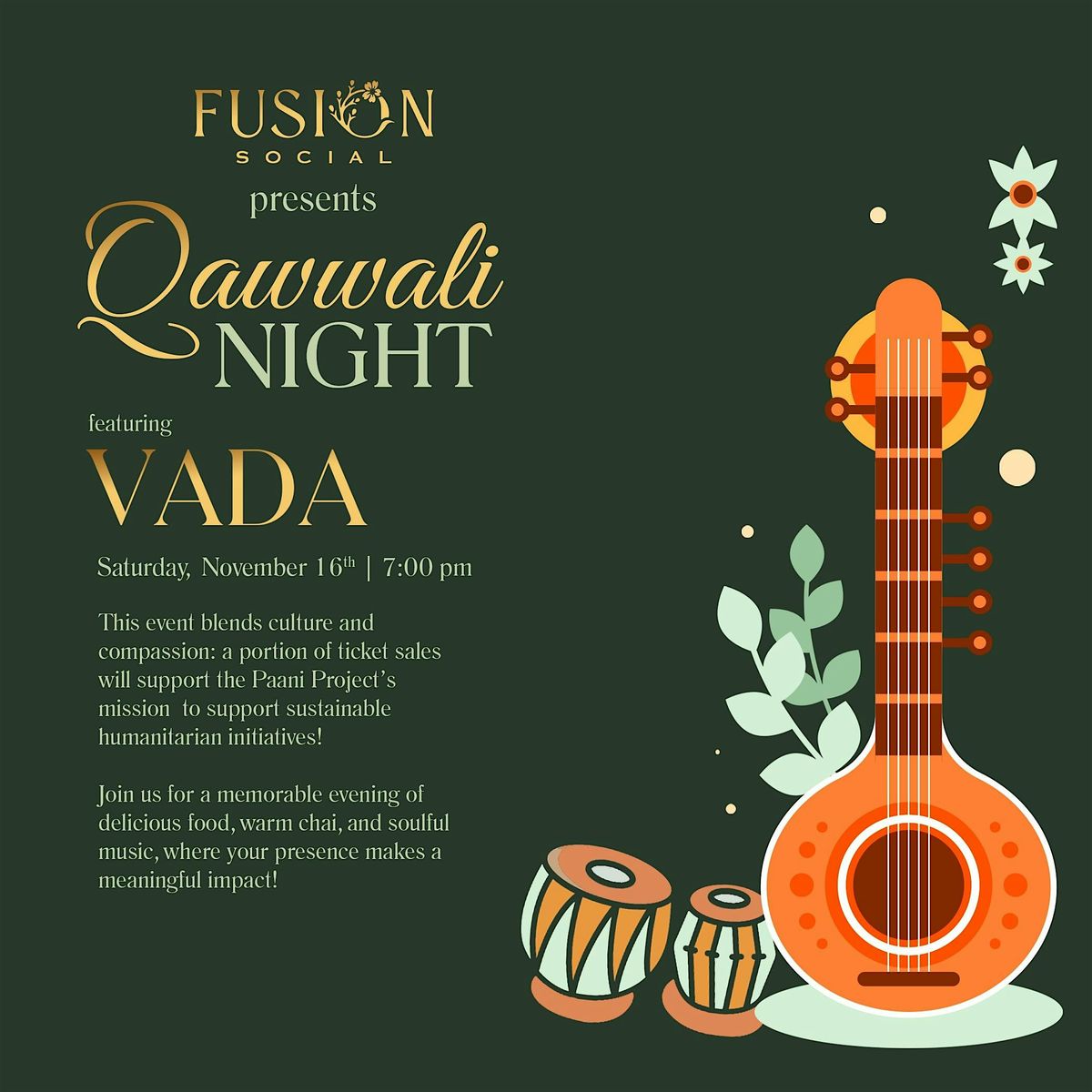 Fusion Social Presents Qawwali Night: Celebration of Culture and Compassion