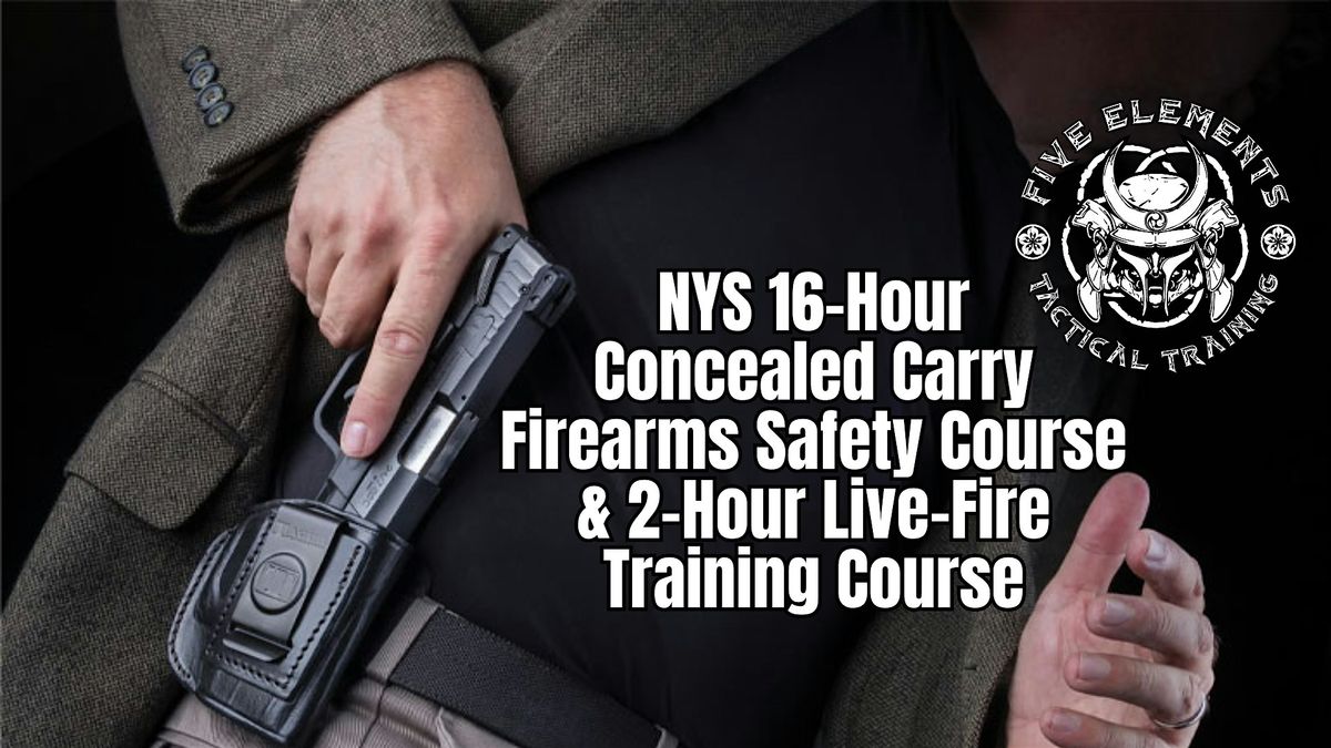 NYS 16-Hour Concealed Carry Course (Sun. 9\/14 & Sun. 9\/21) Nassau Queens